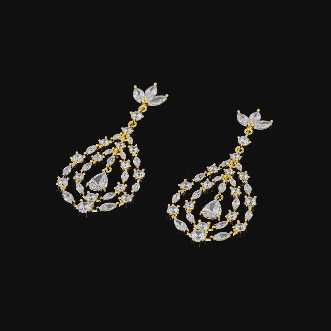Kathy Hilton 4 Carat Chandelier Earrings | Anna Zuckerman