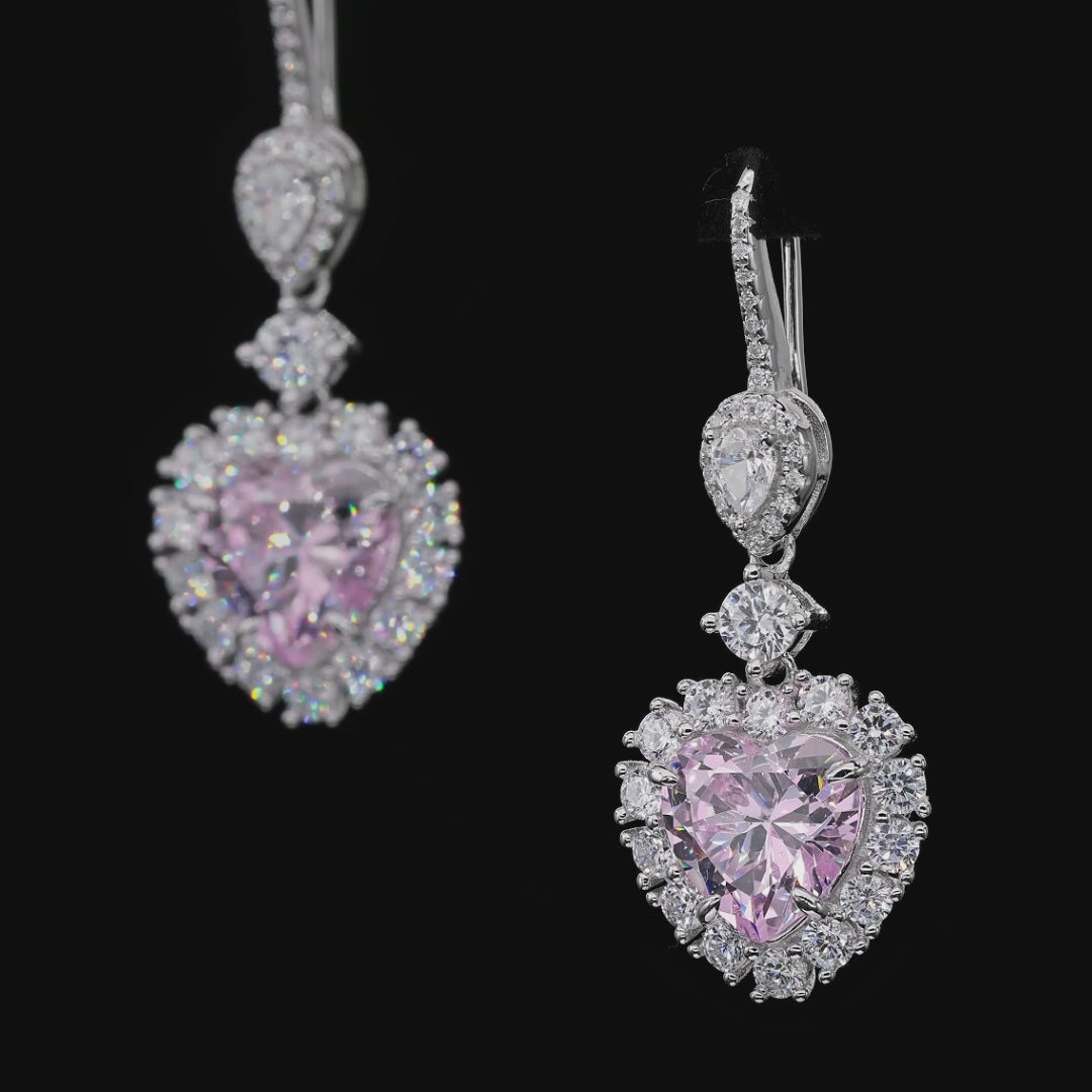 Anna Zuckerman Calista Earrings in Argyle Pink