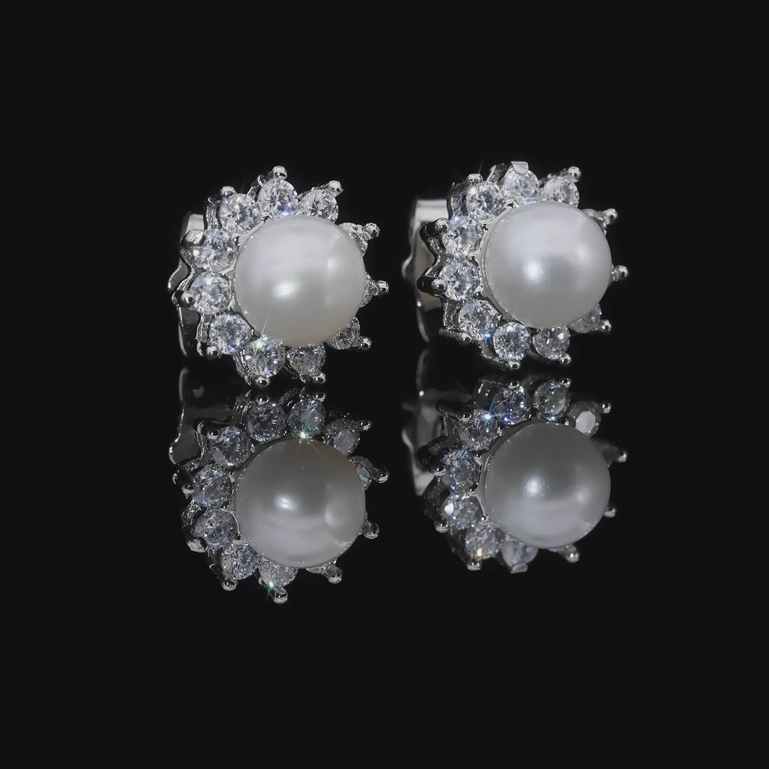 遥*悠様 hazama メモピアス pearl black × clear re Anna Zuckerman Fresh Water Pearl Earrings by AZ Essentials