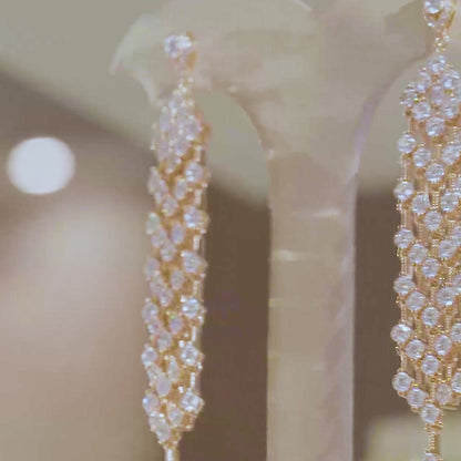 Tribeca Diamond Chandelier Earrings