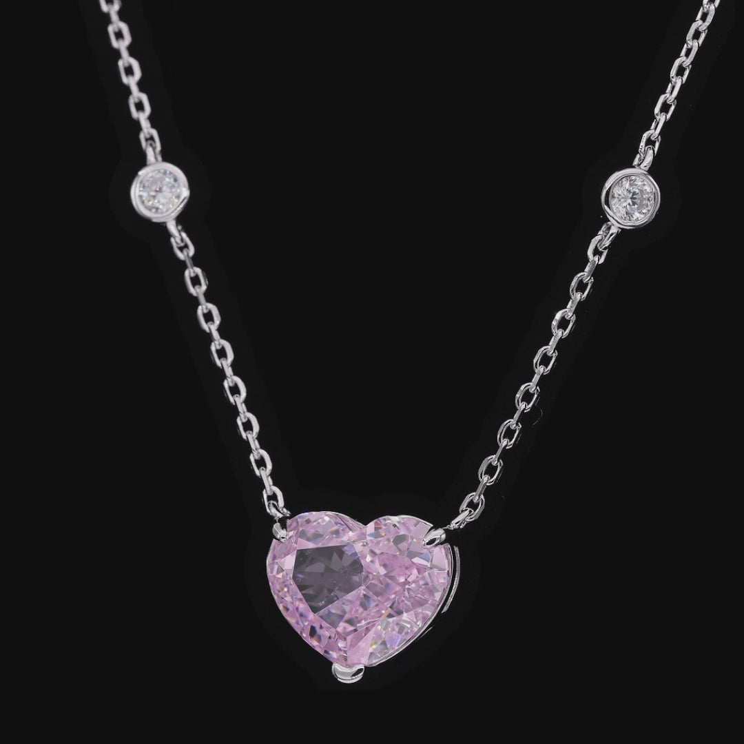 Anna Zuckerman Chloe Zoe Necklace in Arglye Pink