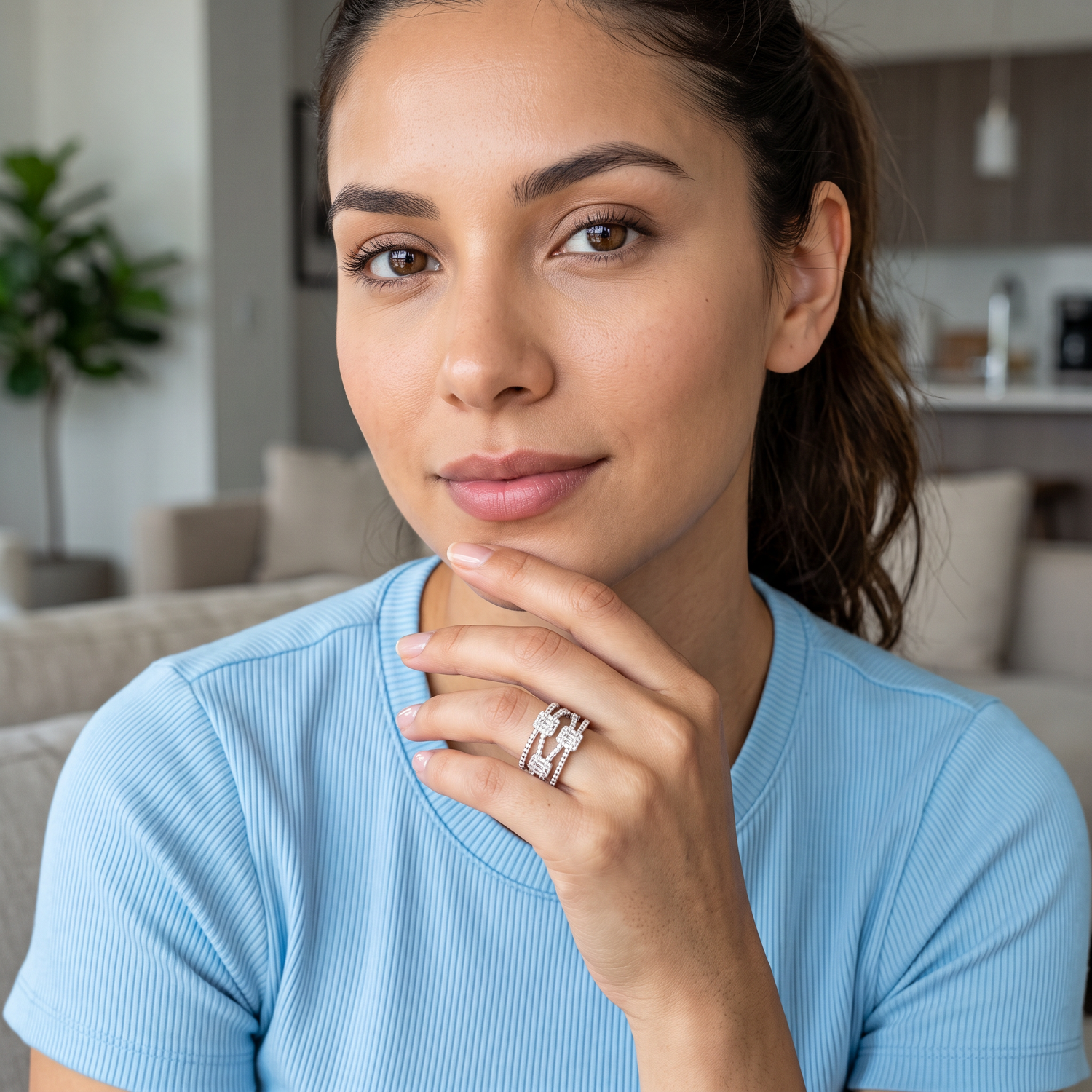 Dahlia Multi-Row Ring by Thalia