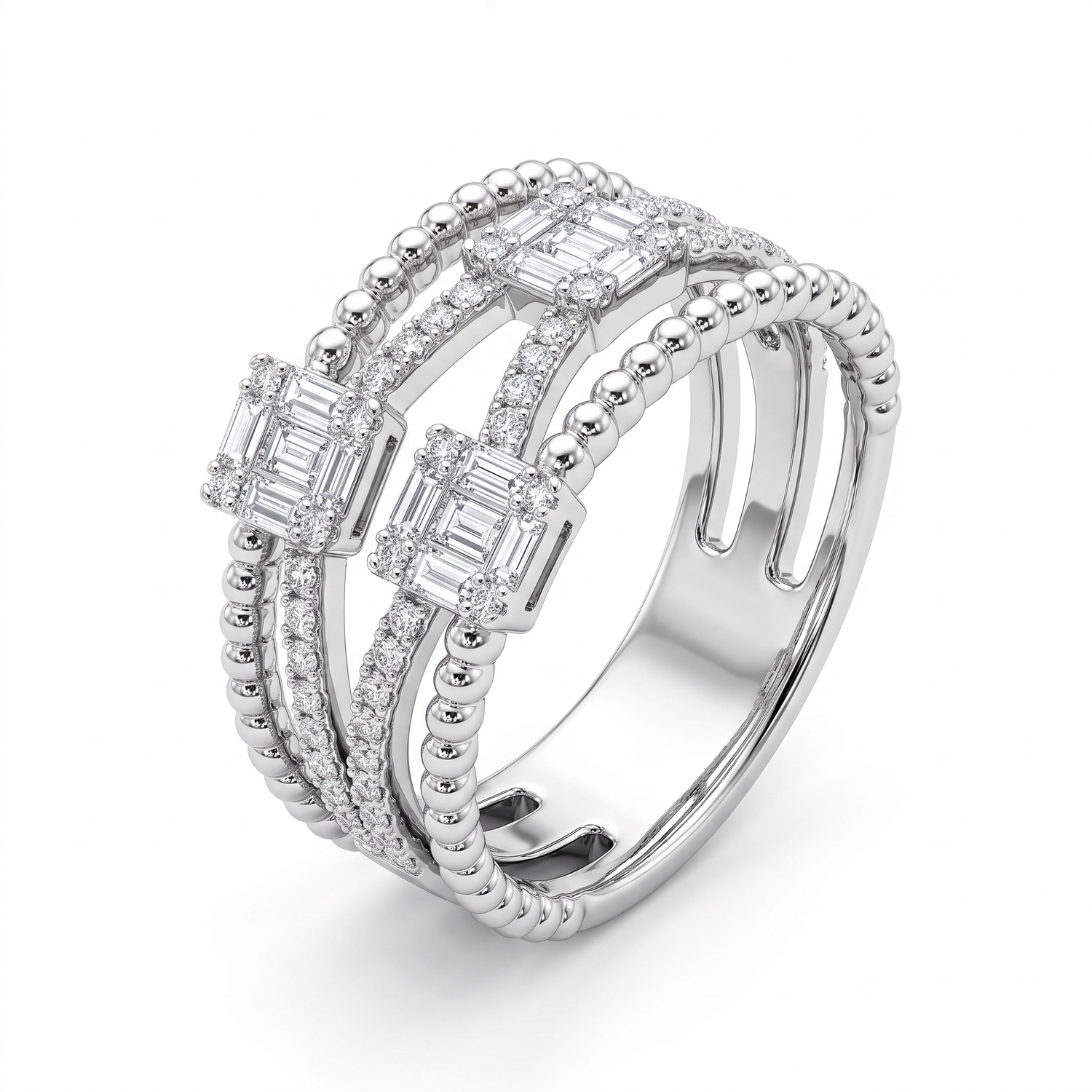 Dahlia Multi-Row Ring by Thalia