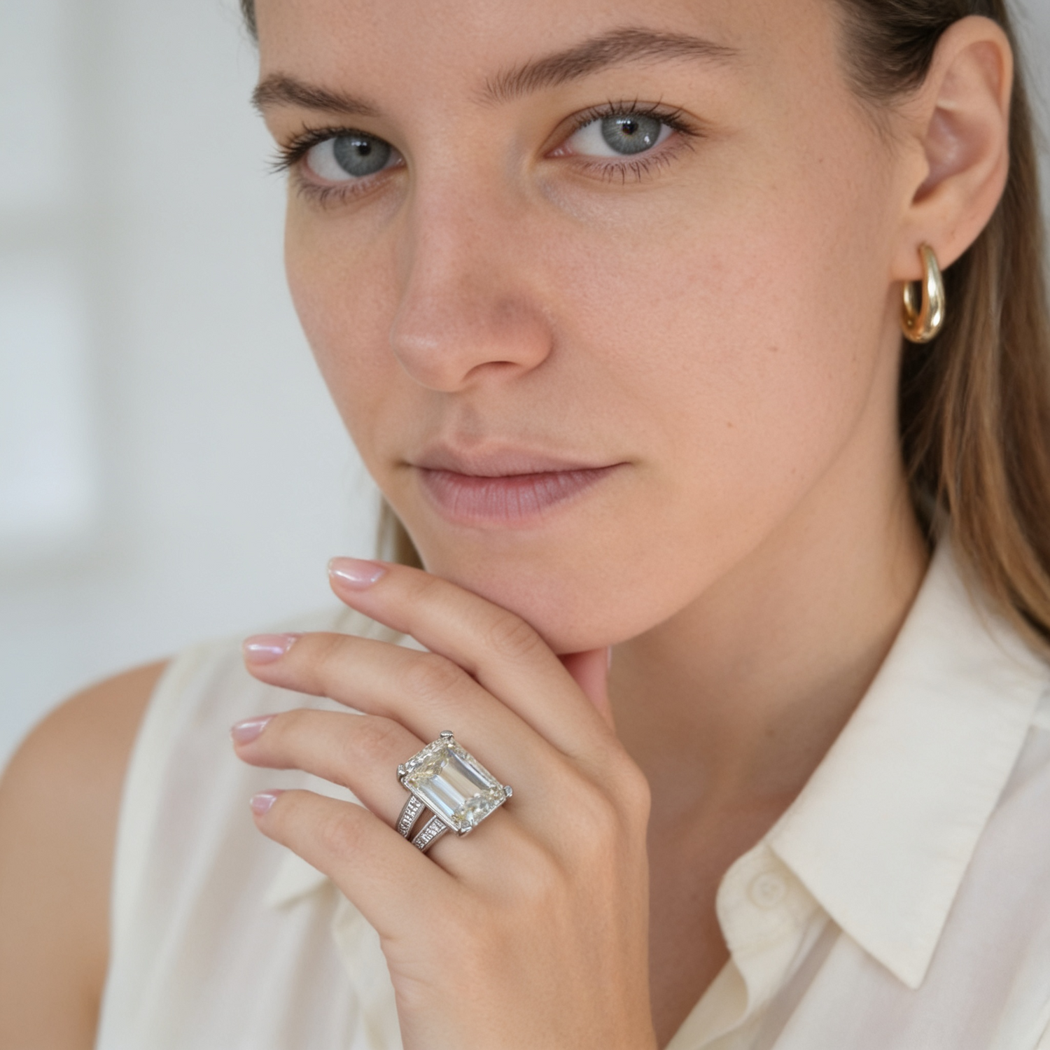 Victoria 12 Carat Emerald Cut Ring