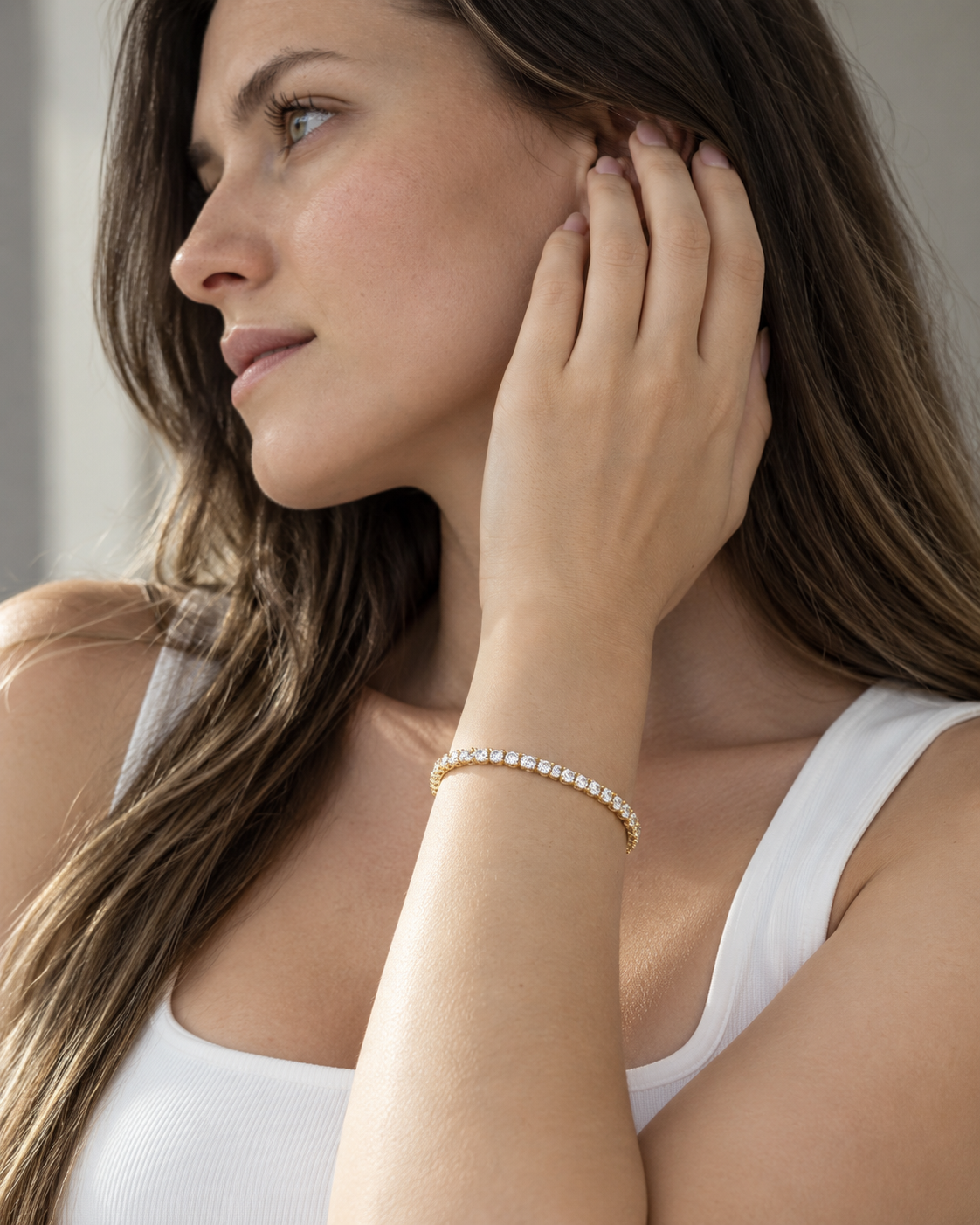 Delicate 5 Carat Tennis Bracelet