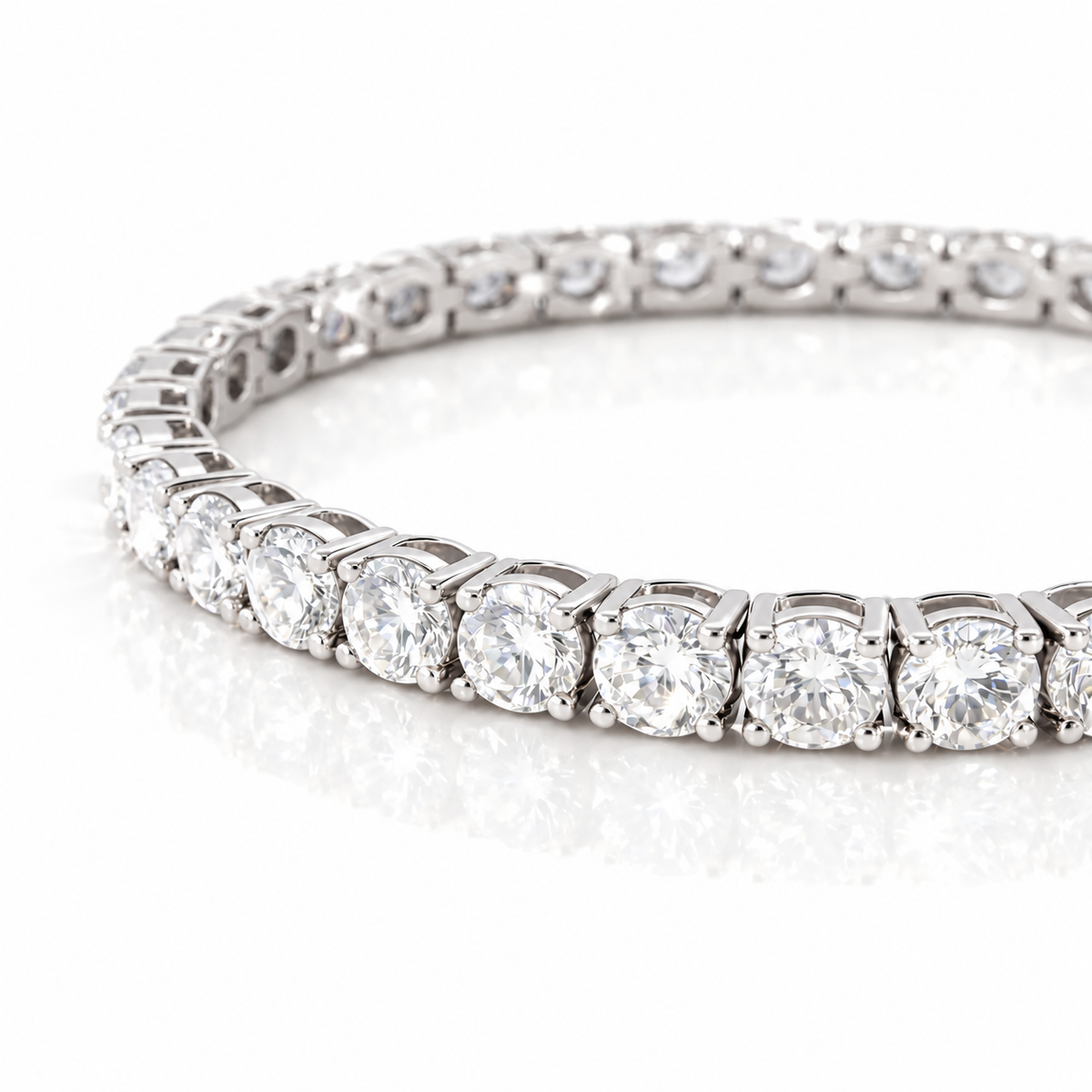 Delicate 10 Carat Tennis Bracelet