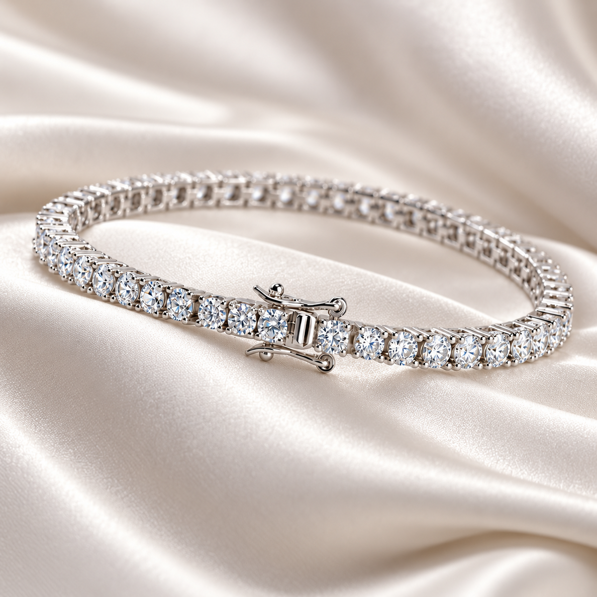 Delicate 10 Carat Tennis Bracelet