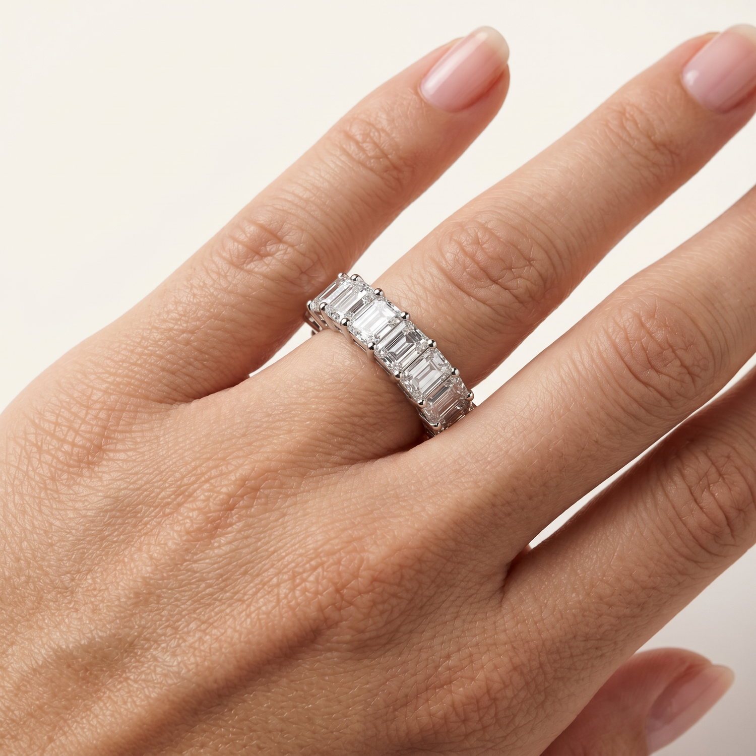 Multicolor 5 Carat Eternity Ring by Thalia