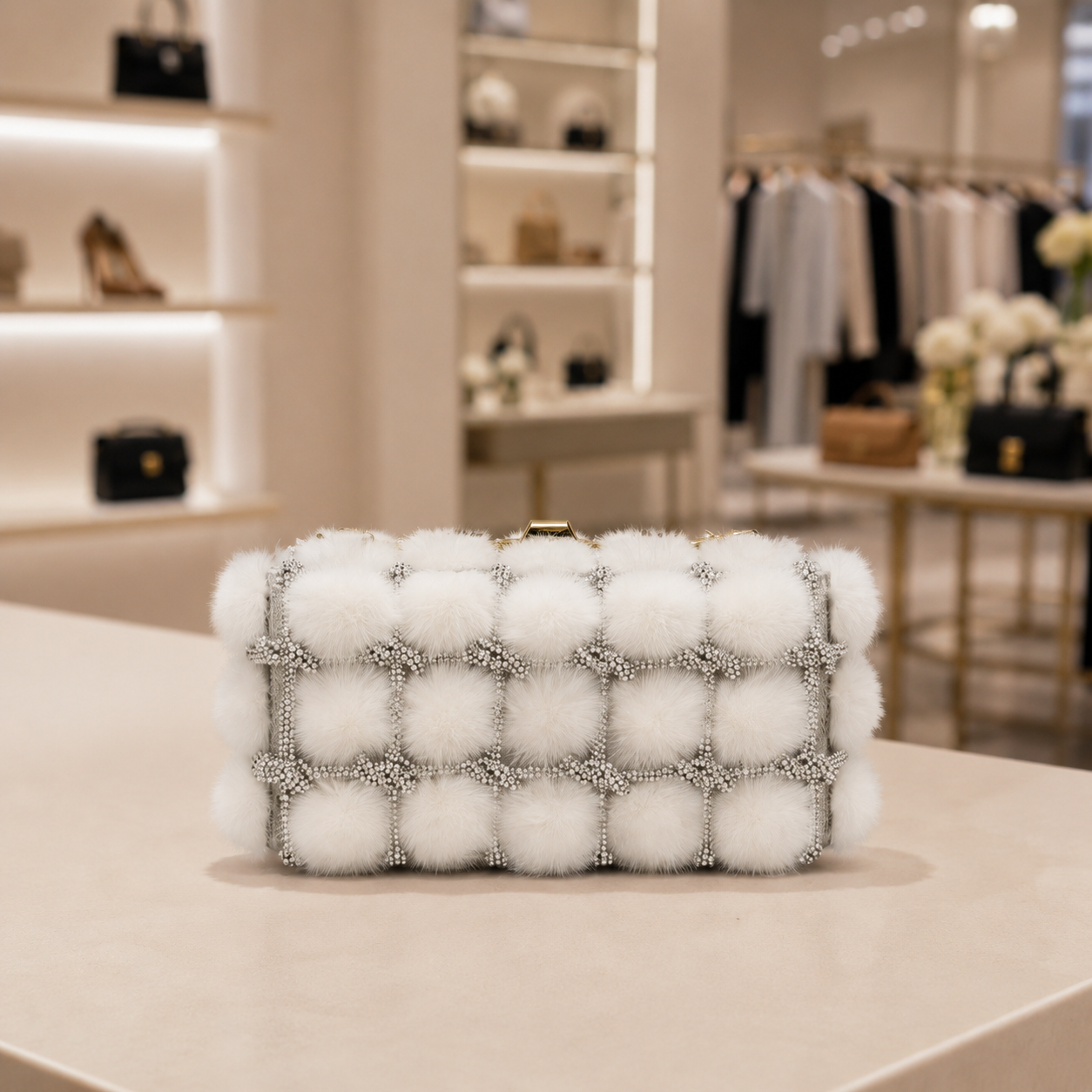 Polished Plush Handbag