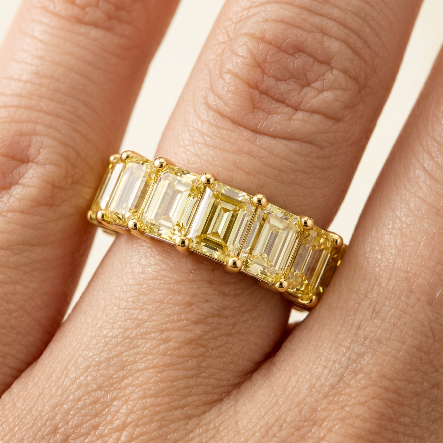Multicolor 5 Carat Eternity Ring by Thalia