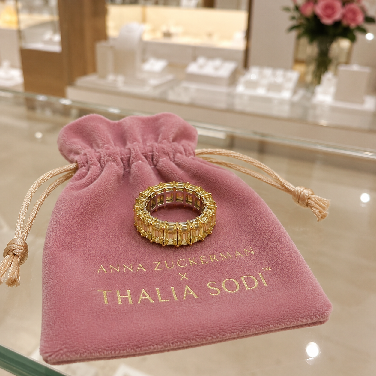 Multicolor 5 Carat Eternity Ring by Thalia