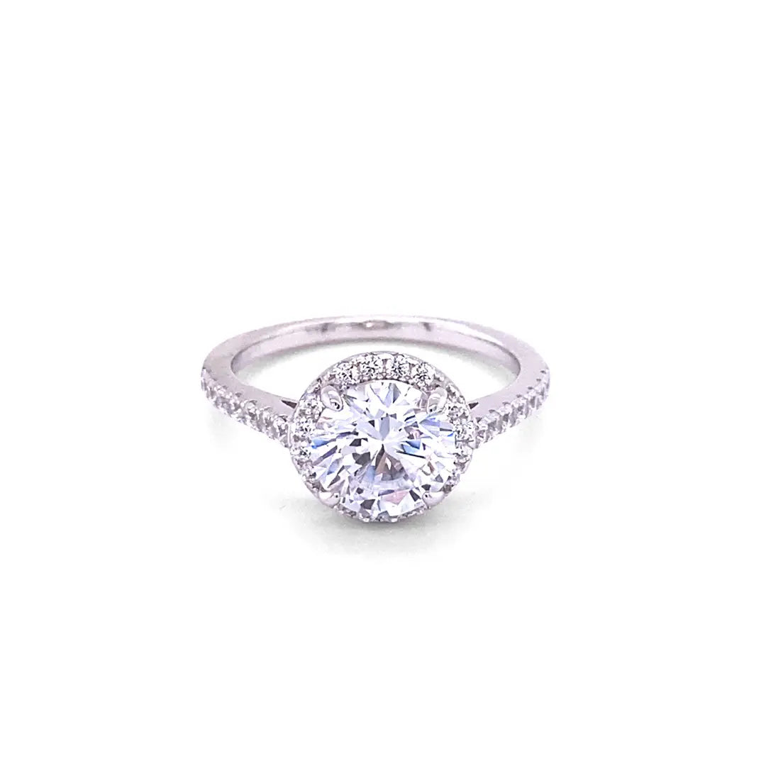 Anastasia 48 Diamond White 2ct Ring - Anna Zuckerman Luxury Rings