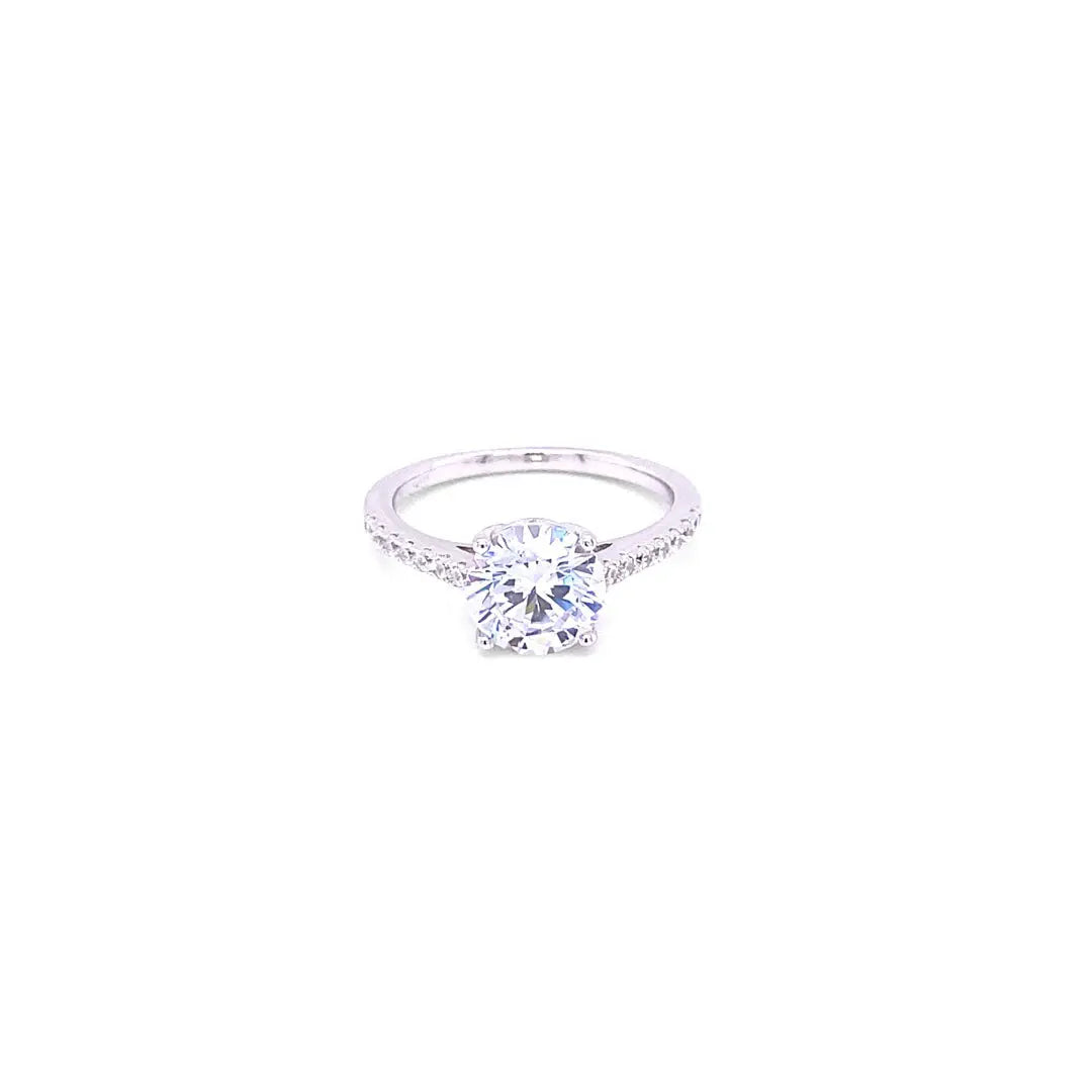Anastasia 54 Diamond White 2ct Ring - Anna Zuckerman Luxury Rings