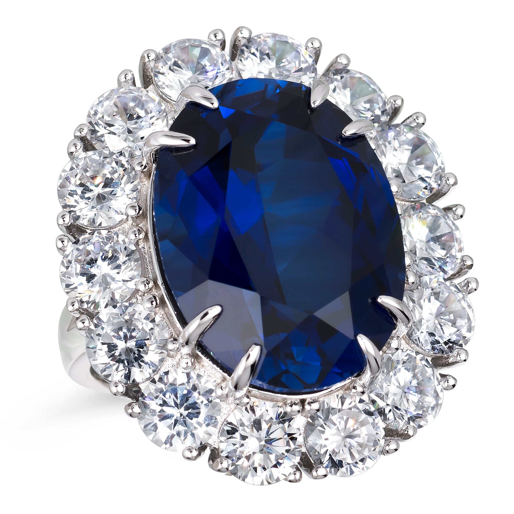 Victoria 31 Ring Sapphire Blue - Anna Zuckerman Luxury Rings