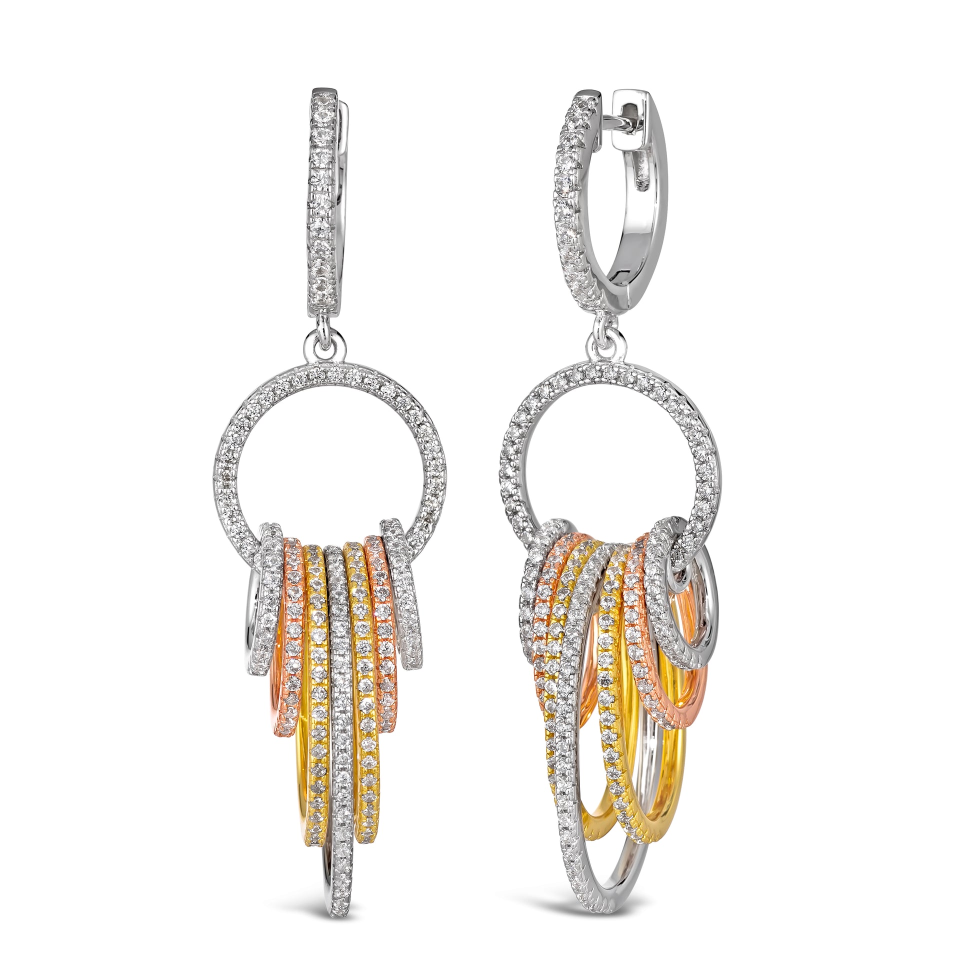 Olivia 40 Earrings Diamond White - Anna Zuckerman Luxury Earrings