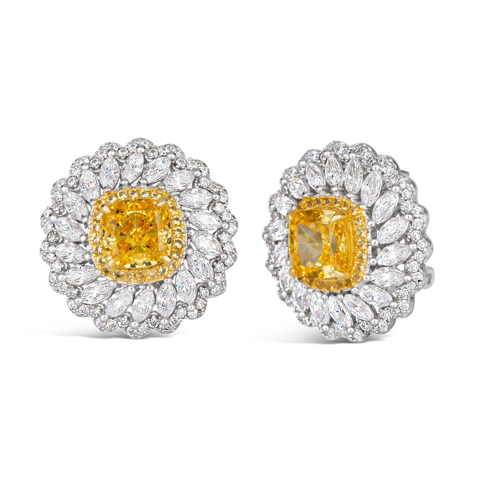 Anna Zuckerman La Maya Diamond Crystalline Earrings