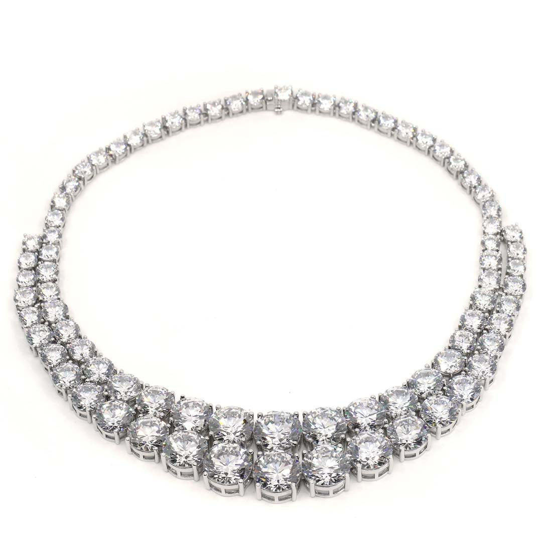 Anastasia 14 Diamond White Necklace - Anna Zuckerman Luxury Necklaces