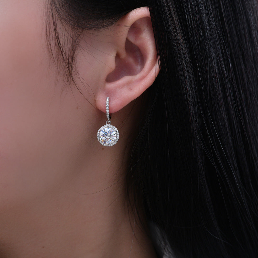 Anastasia 20 Diamond White 5ct Earrings - Anna Zuckerman Luxury Earrings