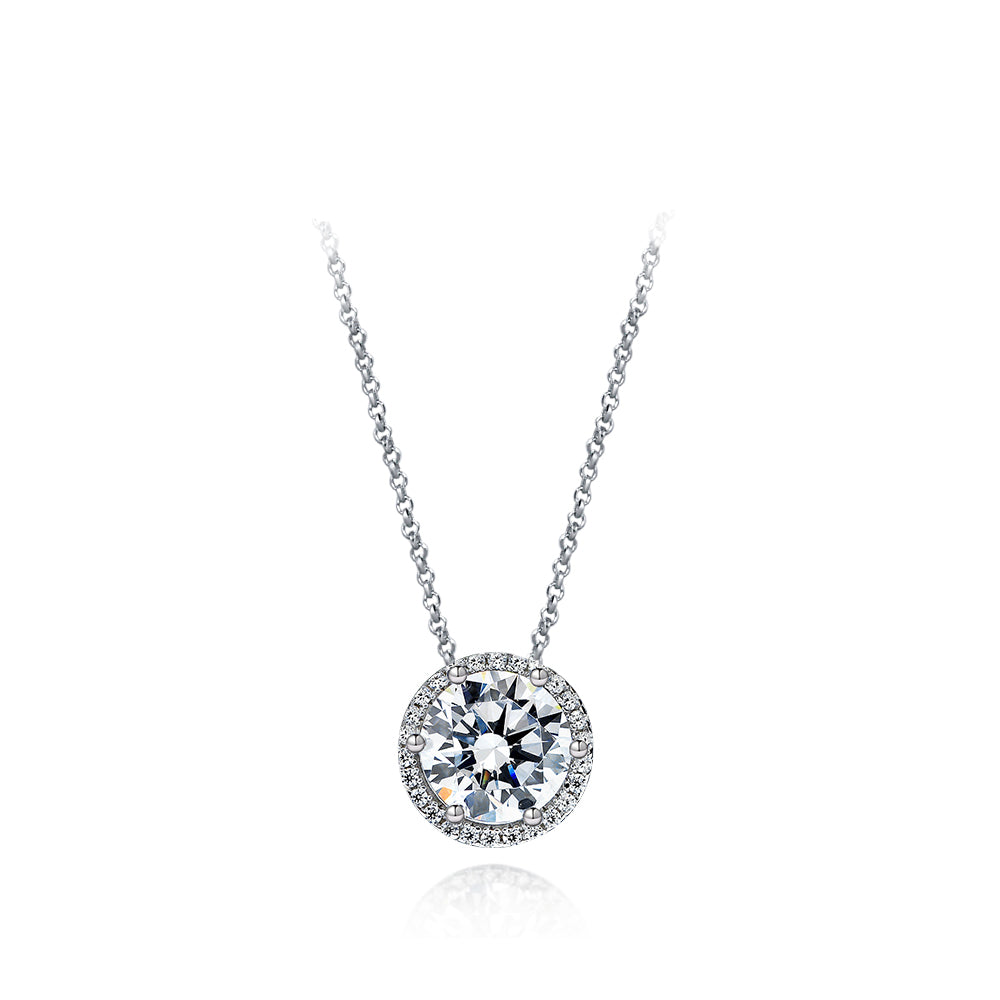 Halo Diamond Necklace | Barkev's