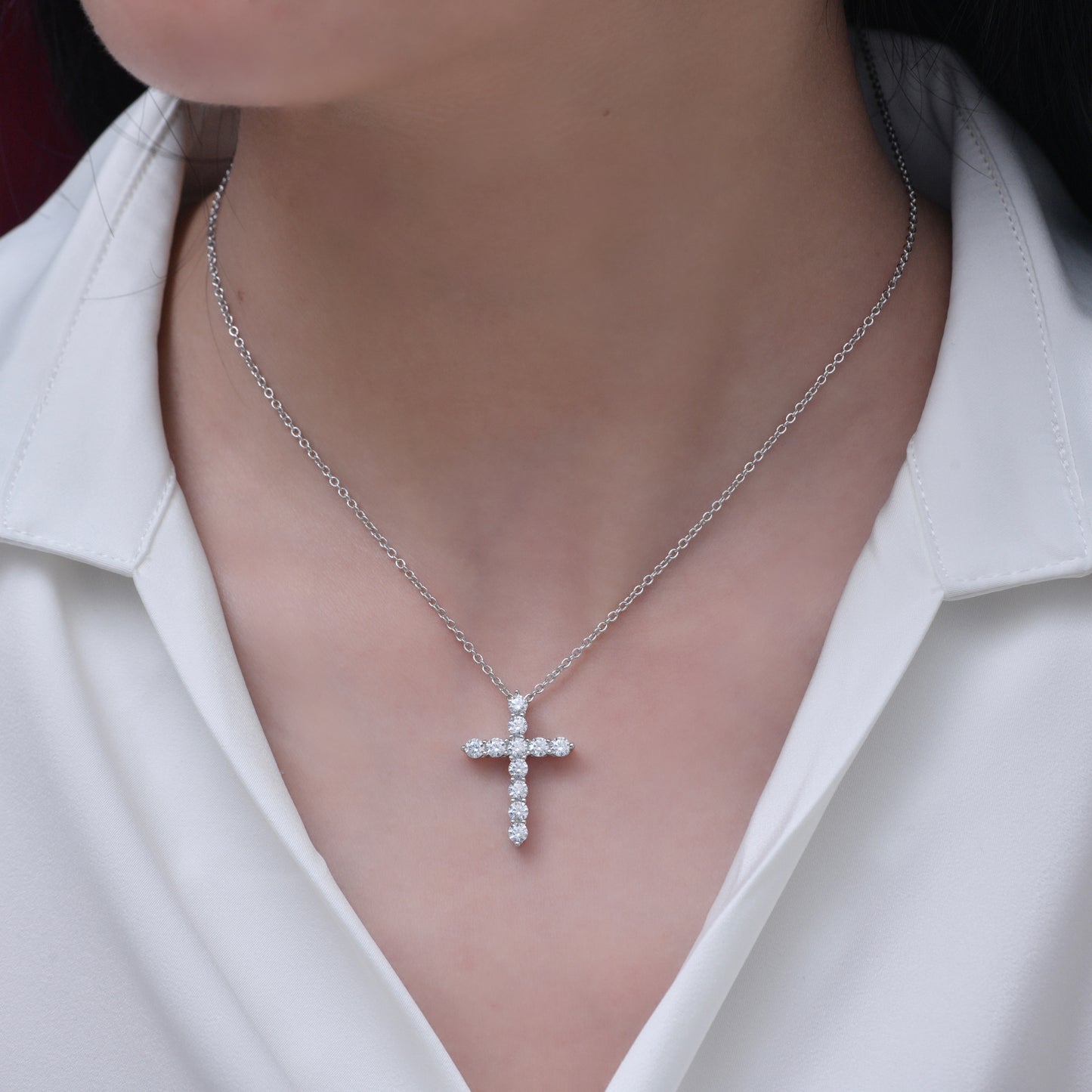 Anastasia 65 Cross Necklace - Anna Zuckerman Luxury Necklaces