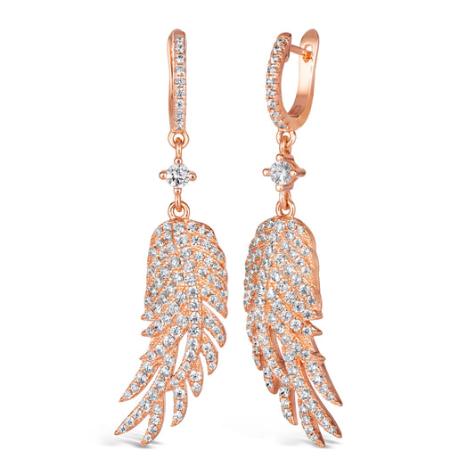 Olivia 26 Earrings Plume - Anna Zuckerman Luxury Earrings