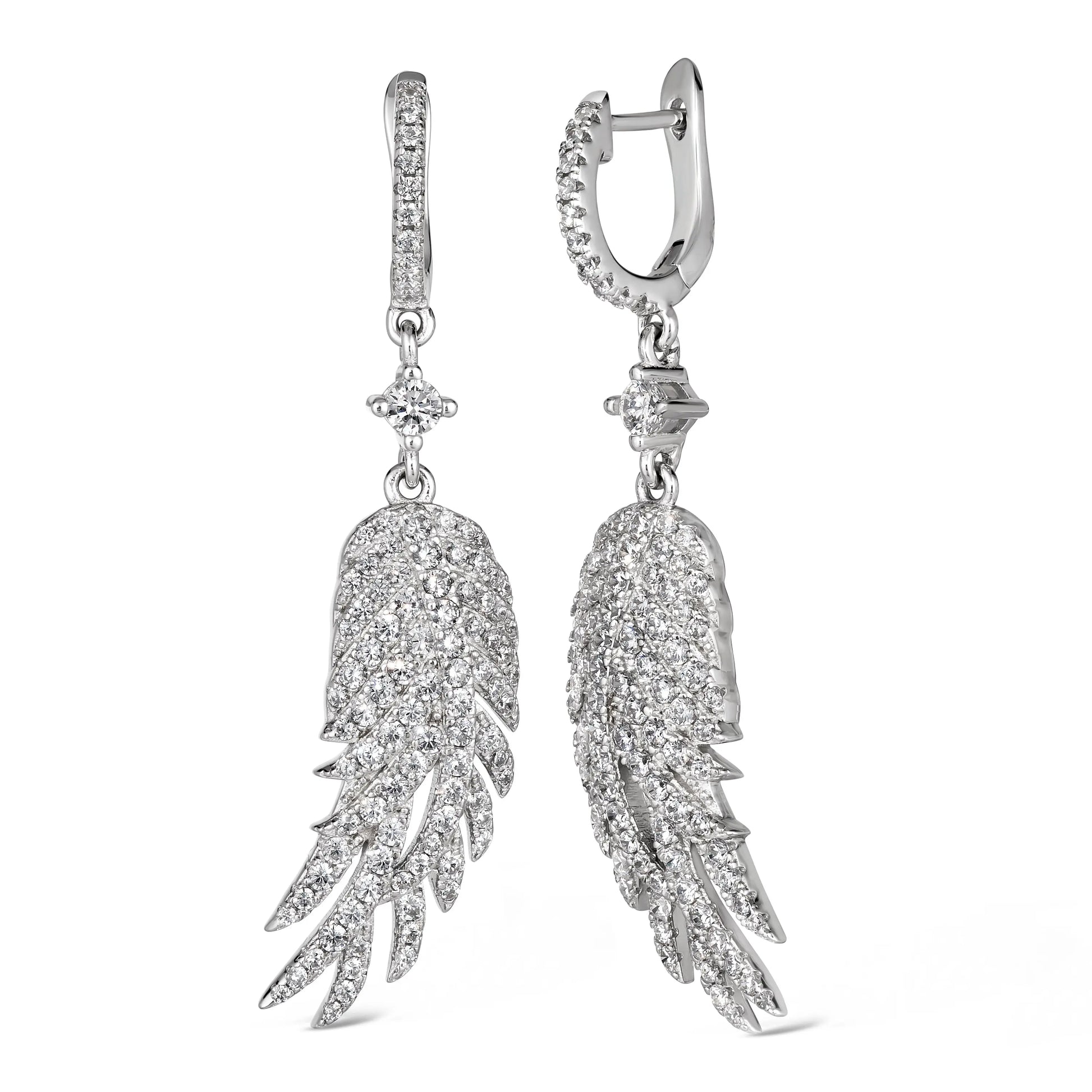 Olivia 26 Earrings Plume - Anna Zuckerman Luxury Earrings