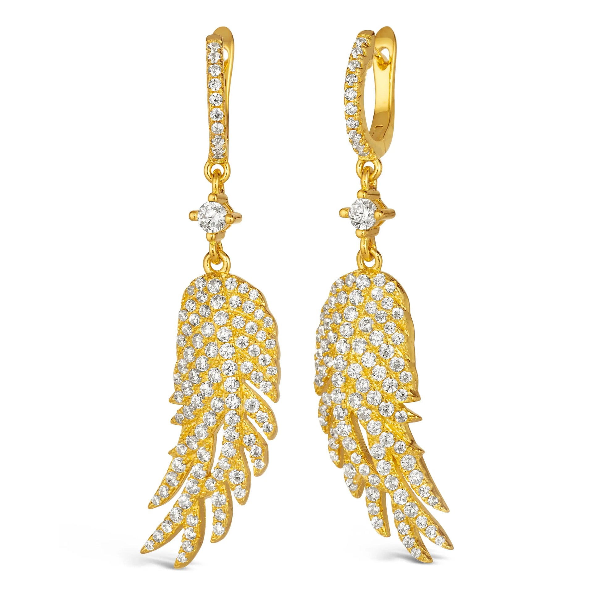Olivia 26 Earrings Plume - Anna Zuckerman Luxury Earrings