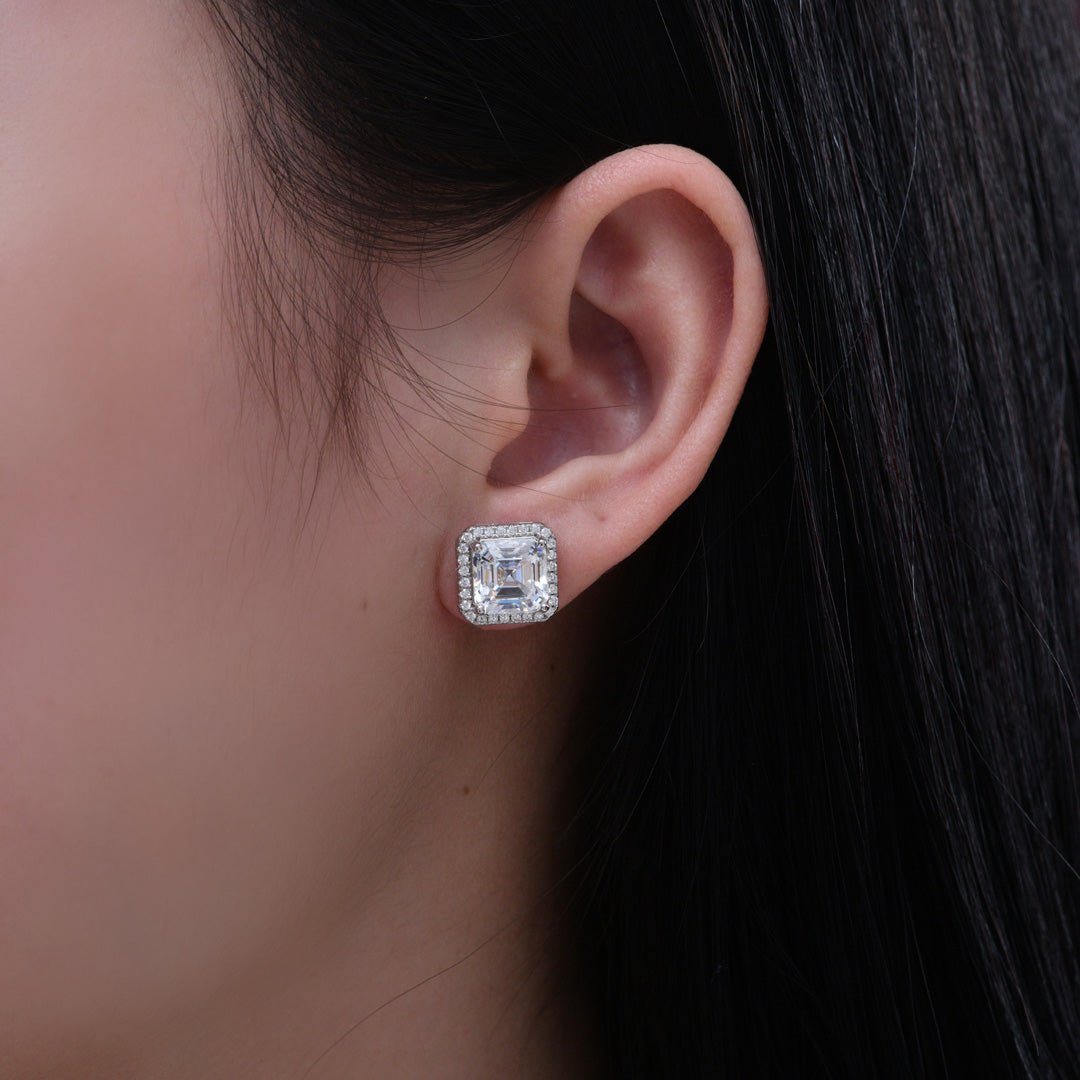 Arabella 14 Diamond White 6tcw Earrings - Anna Zuckerman Luxury Earrings