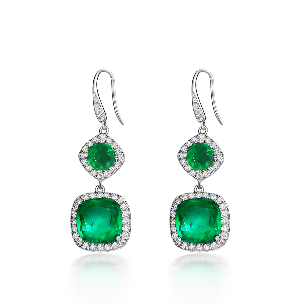 Arabella 22 Jade Green Earrings - Anna Zuckerman Luxury Earrings