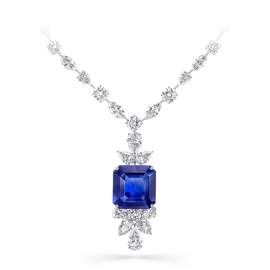 Arabella 23 Sapphire Blue Necklace - Anna Zuckerman Luxury Necklaces