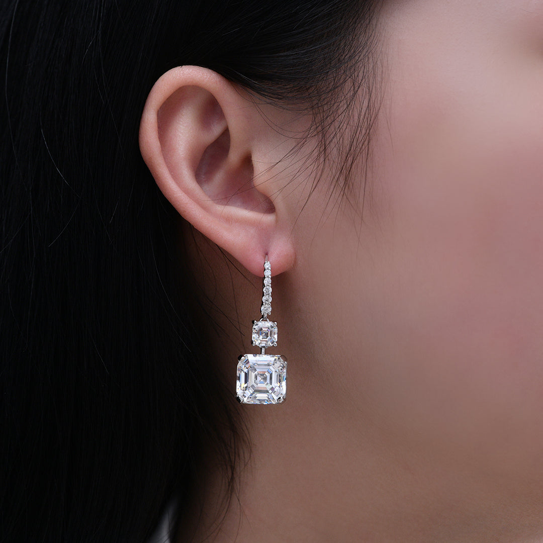 Arabella 24 Diamond White Earrings - Anna Zuckerman Luxury Earrings