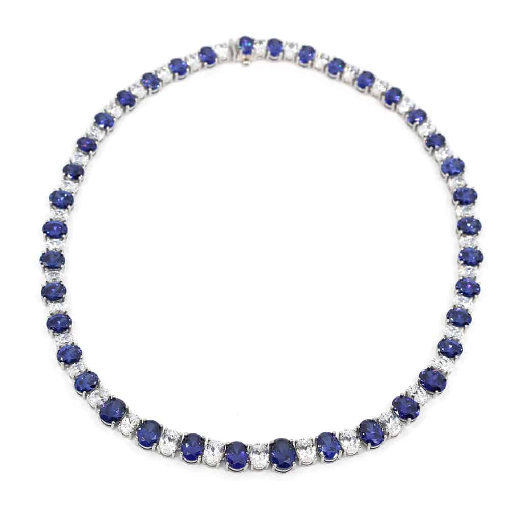 Azure Majesty Sapphire Necklace - Anna Zuckerman