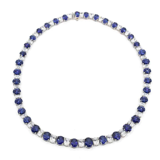 Azure Majesty Sapphire Necklace - Anna Zuckerman