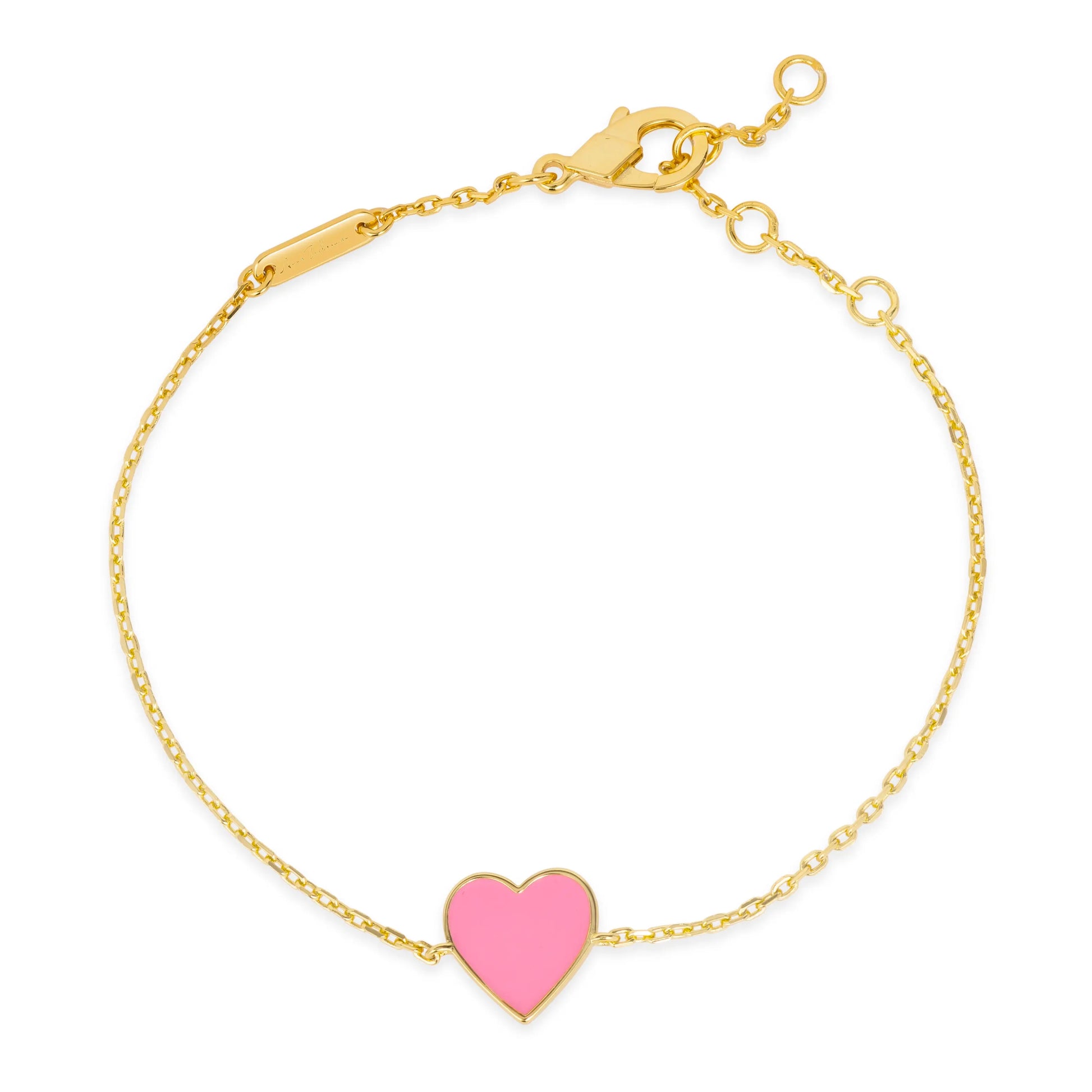 House of Cards 11 Enamel Heart Bracelet - Anna Zuckerman Luxury Bracelets