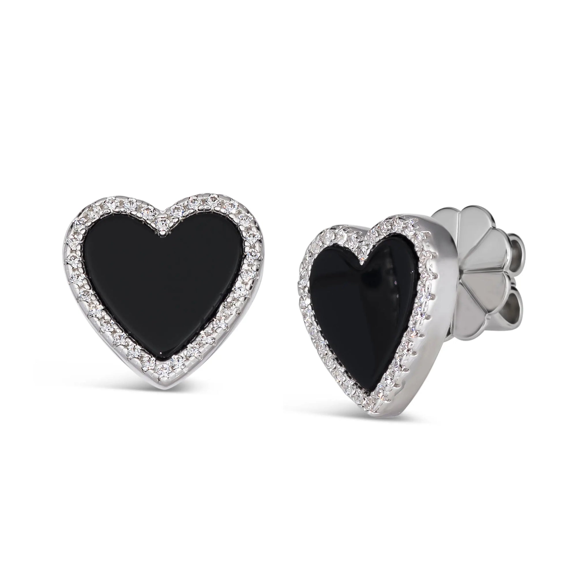 House of Cards 04 Onyx Earrings - Anna Zuckerman Luxury Earrings