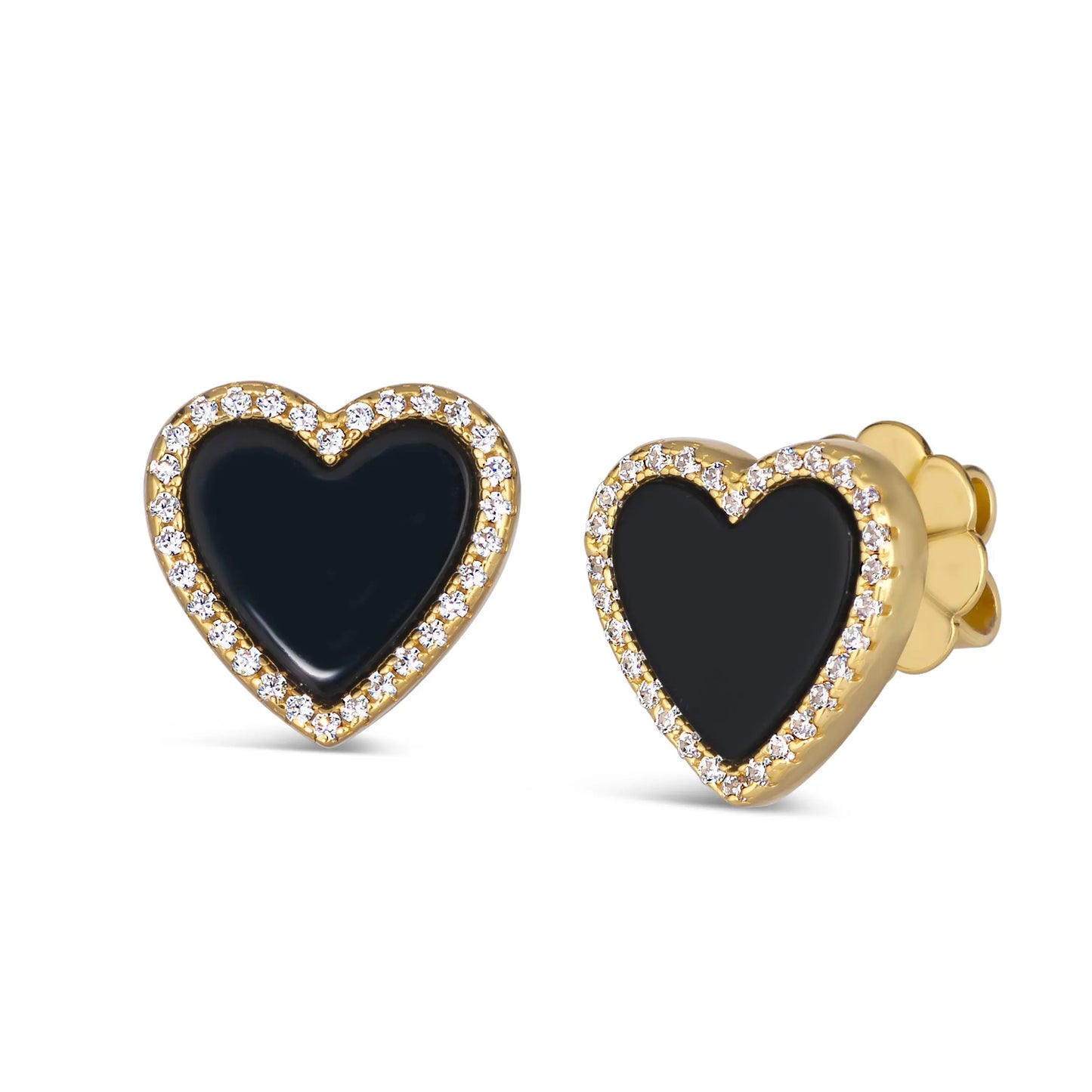 House of Cards 04 Onyx Earrings - Anna Zuckerman Luxury Earrings