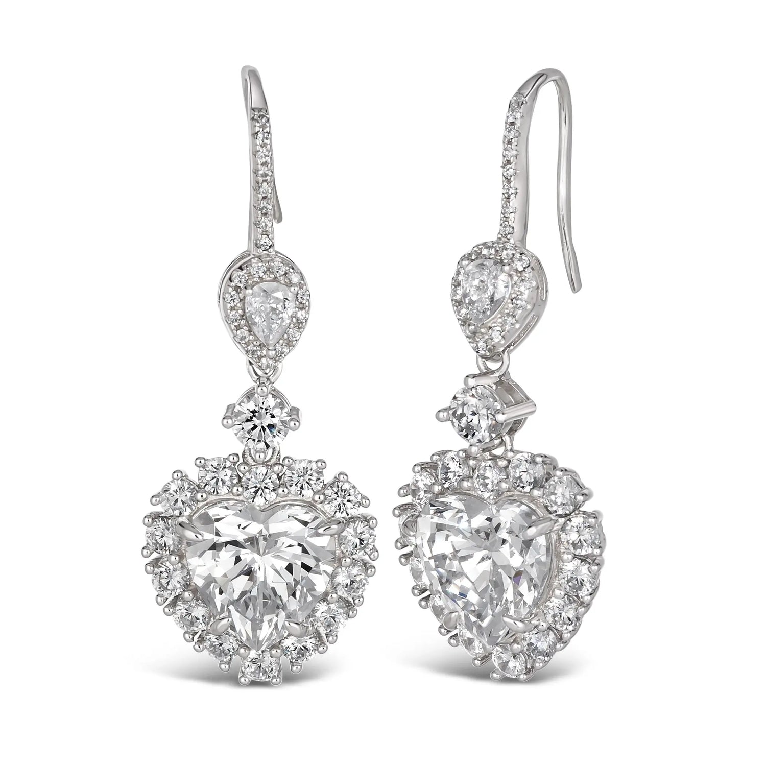 Kate 24 Heart Earring - Anna Zuckerman Luxury Earrings