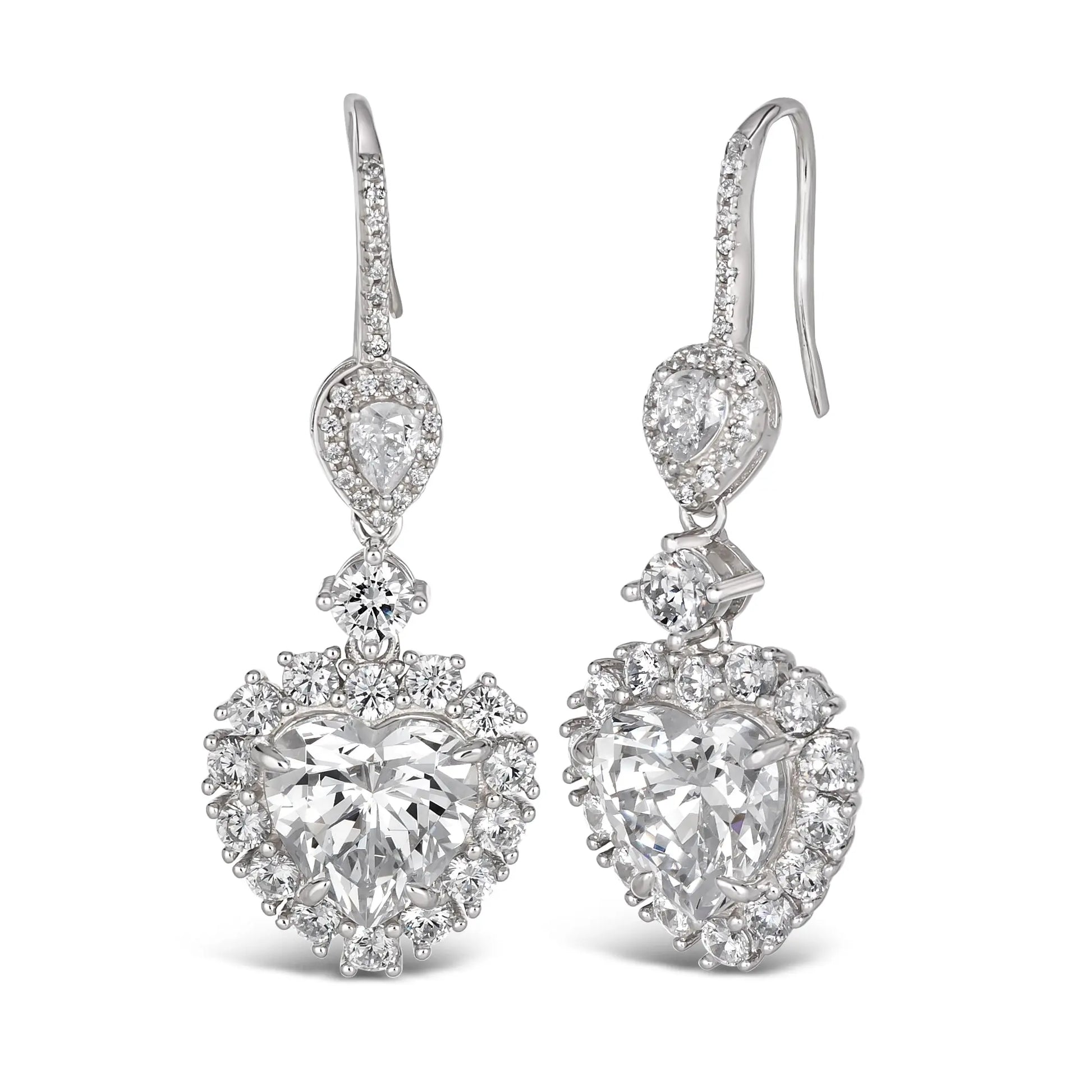 Kate 24 Heart Earring - Anna Zuckerman Luxury Earrings