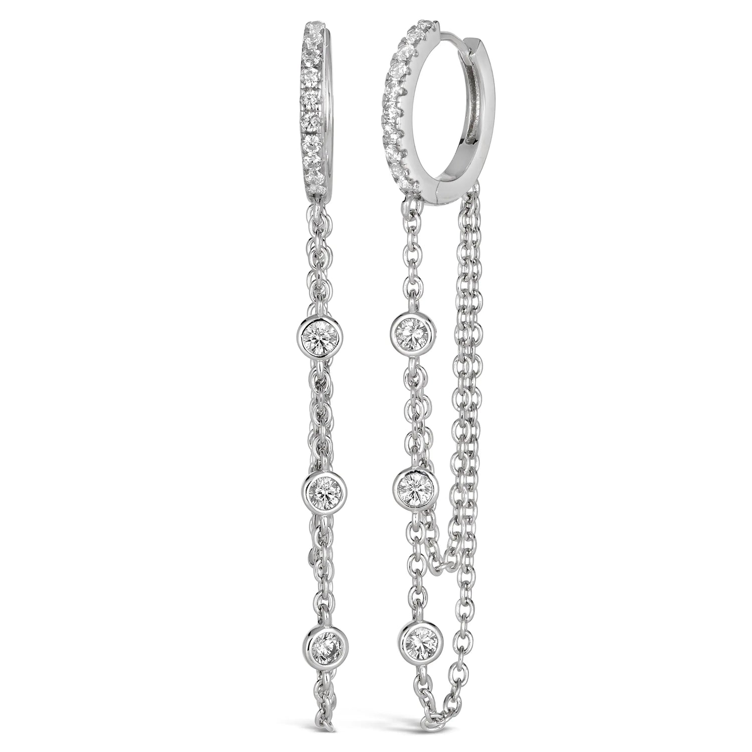 Olivia 55 Huggie - Anna Zuckerman Luxury Earrings