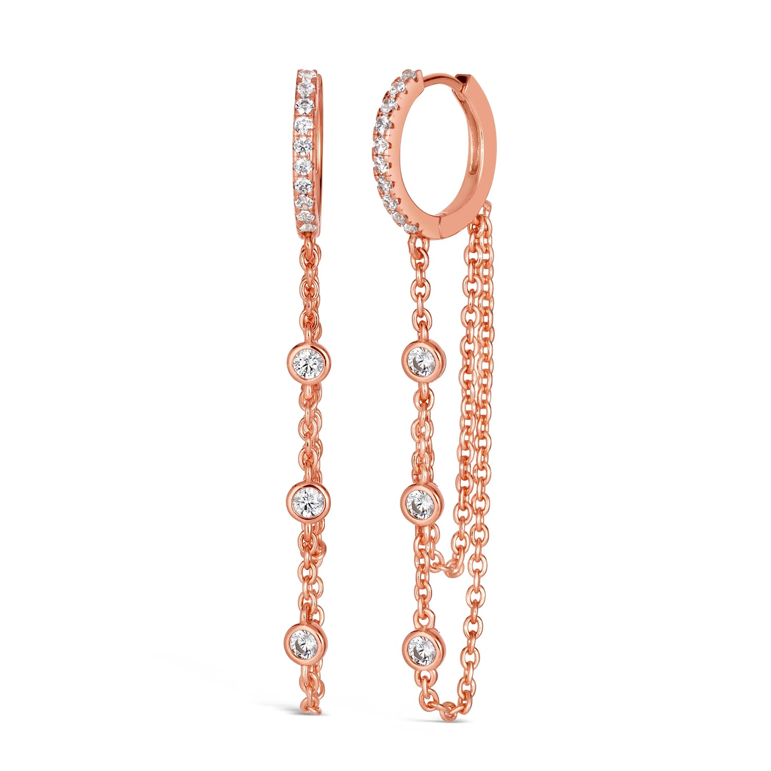 Olivia 55 Huggie - Anna Zuckerman Luxury Earrings