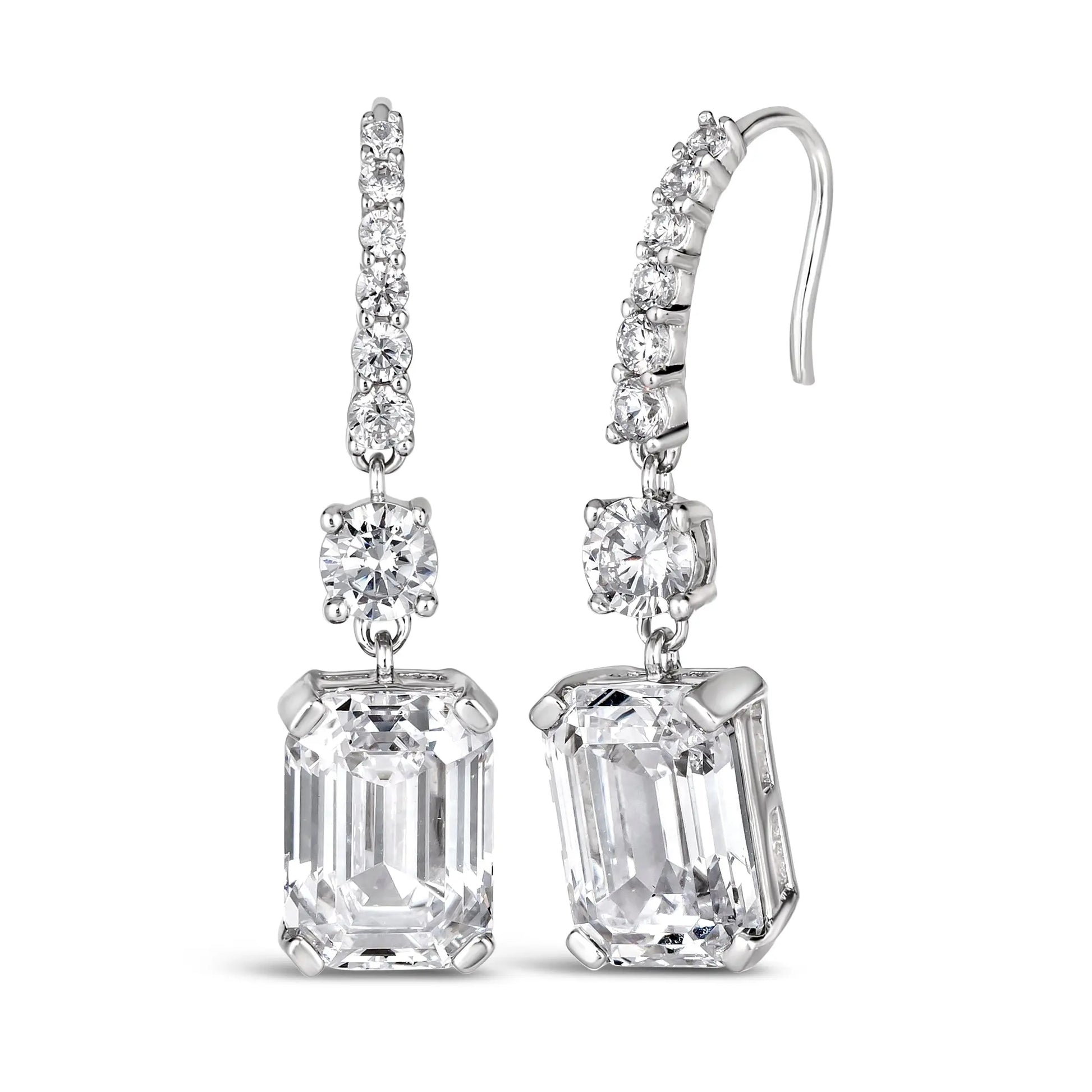 Grace 32 Diamond White Earrings - Anna Zuckerman Luxury Earrings