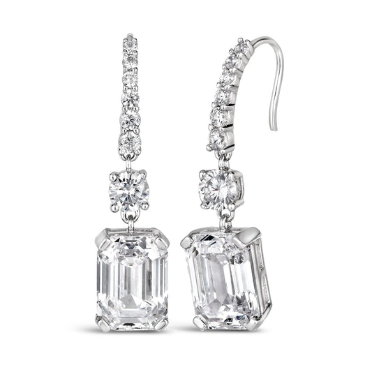 Grace 32 Diamond White Earrings - Anna Zuckerman Luxury Earrings