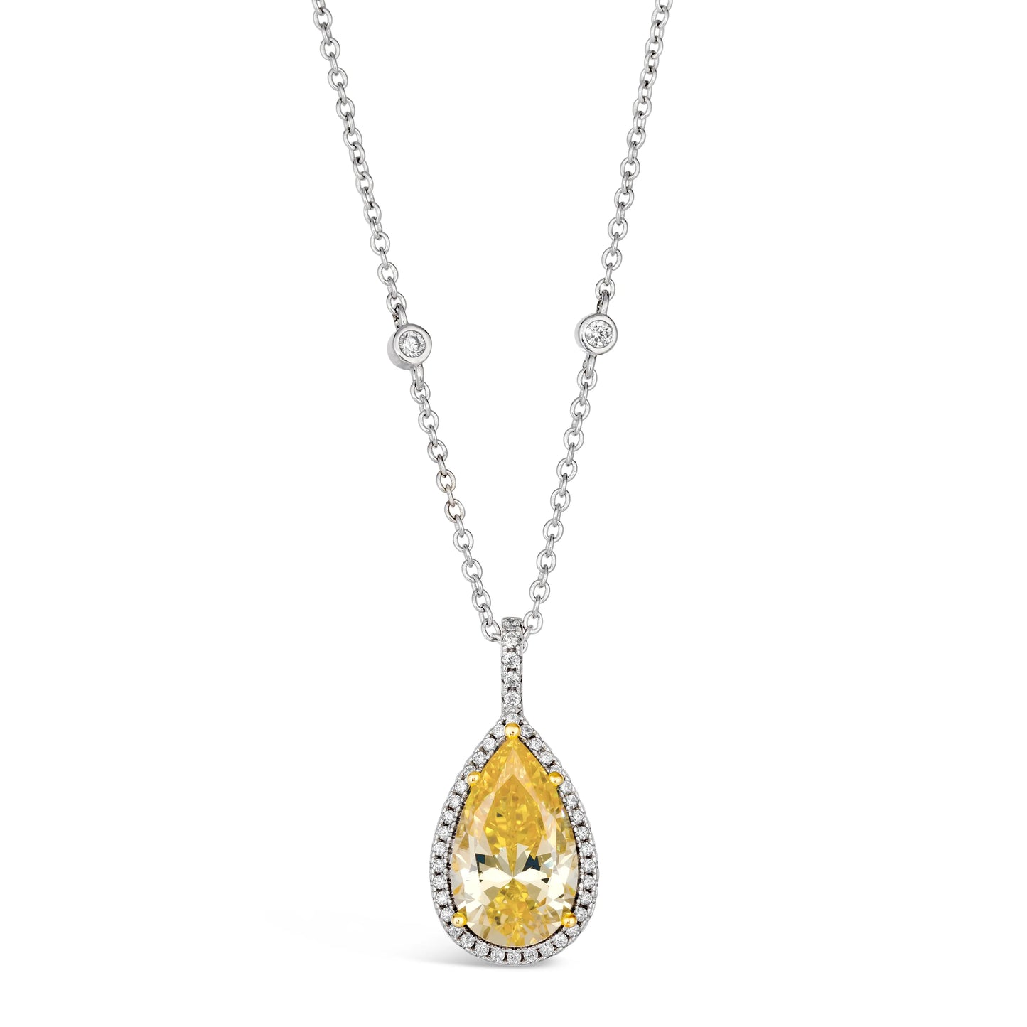 Ciao Bella 5 Carat Canary Necklace by Kathy Hilton - Anna Zuckerman