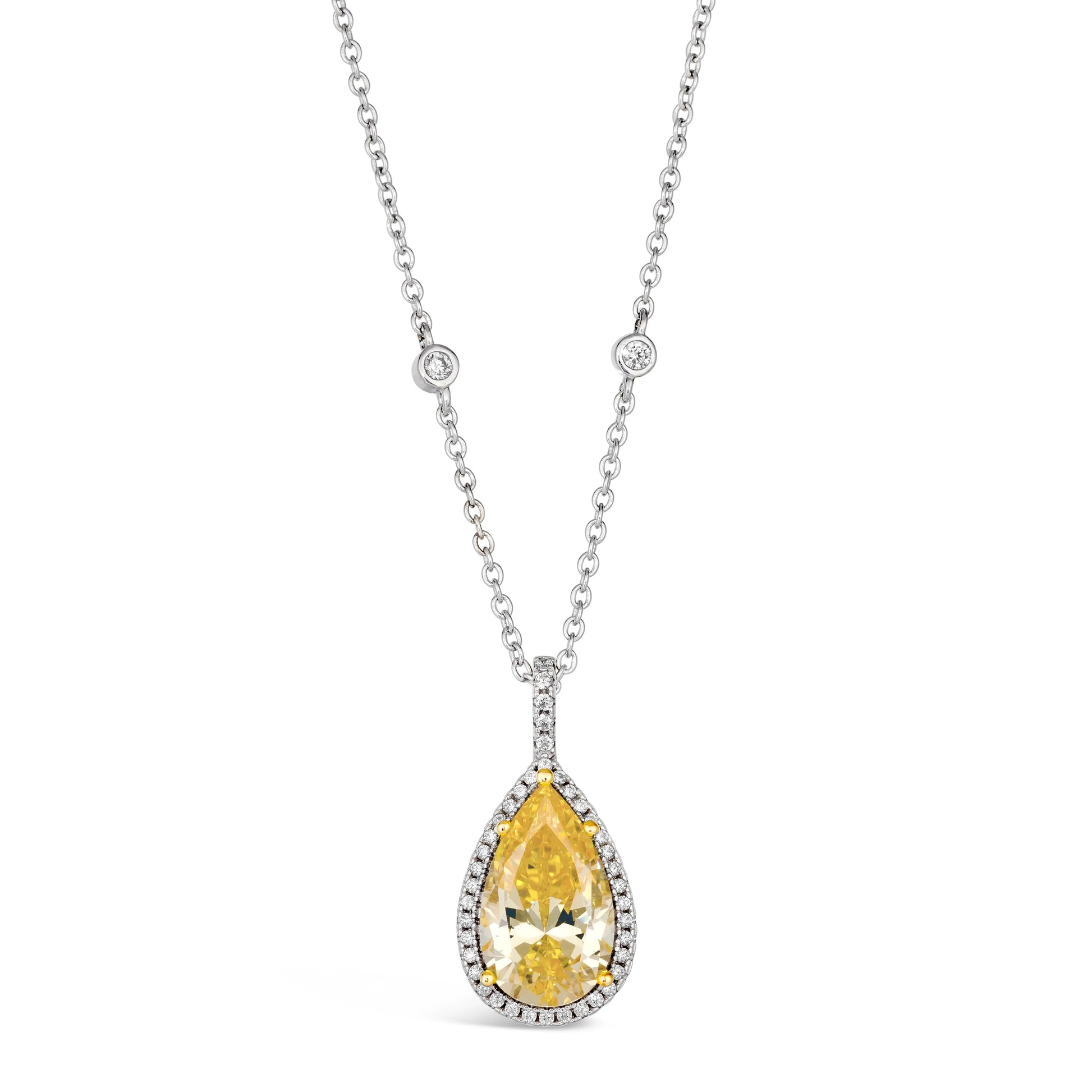 Ciao Bella 5 Carat Canary Necklace by Kathy Hilton - Anna Zuckerman