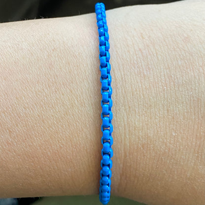 Enamel Link Chain Bracelet