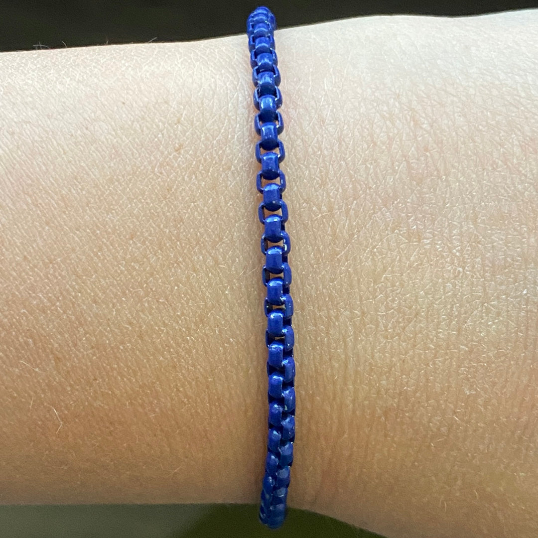 Enamel Link Chain Bracelet