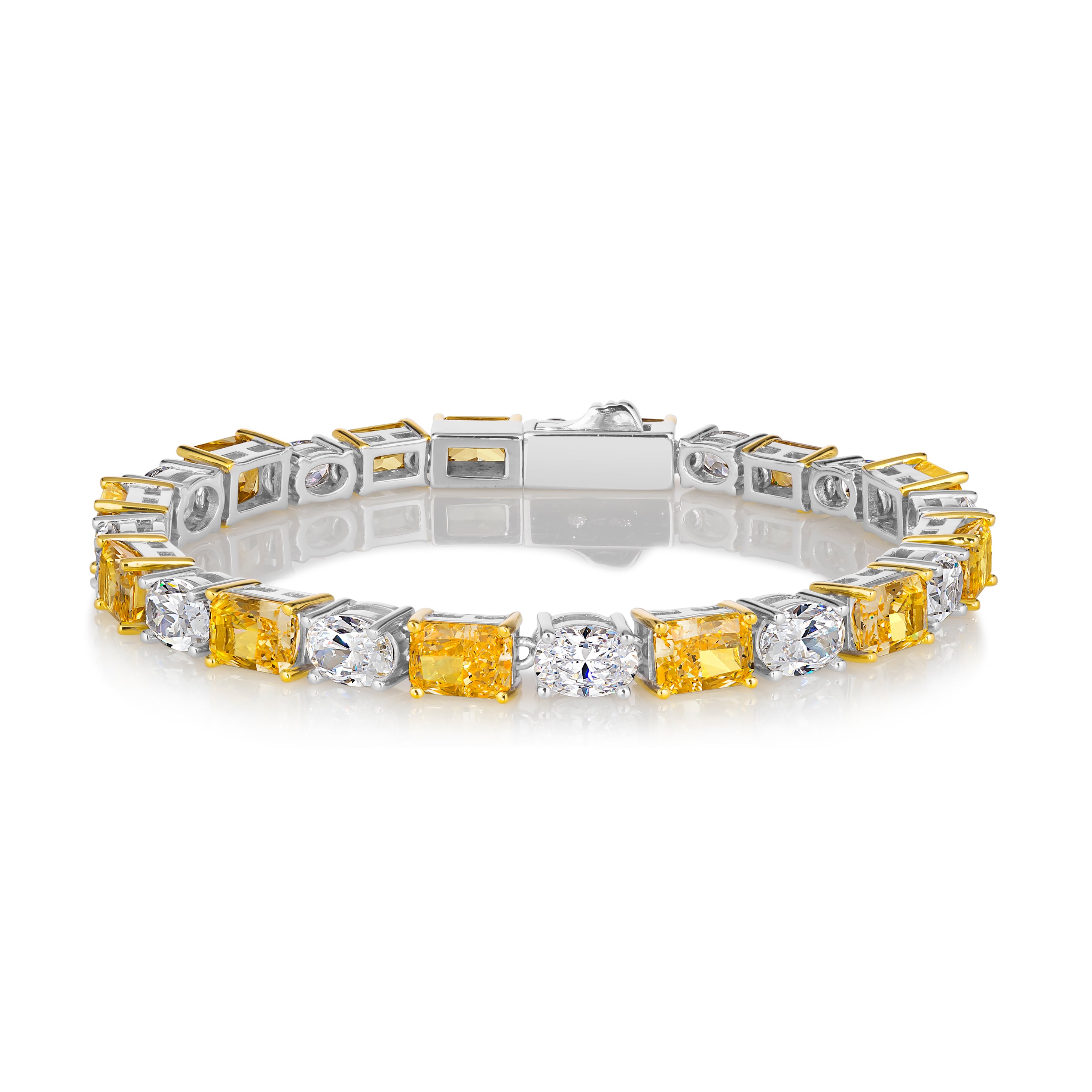 Canary yellow sale diamond tennis bracelet