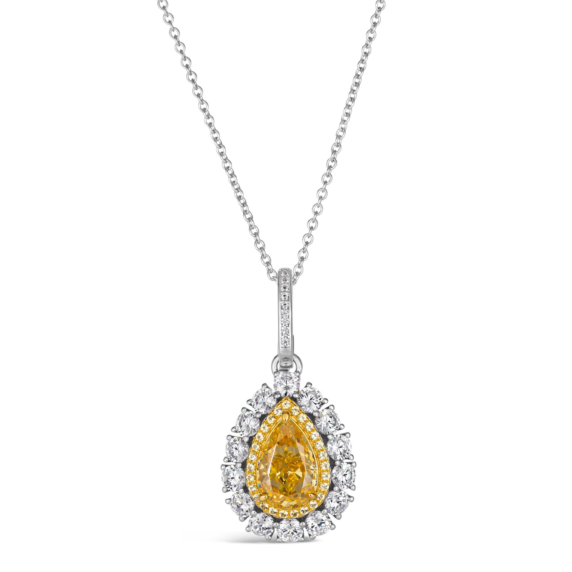 Elizabeth 66 Necklace Canary Yellow - Anna Zuckerman Luxury Necklaces
