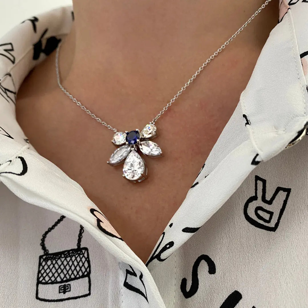 Elizabeth 61 Sapphire Necklace - Anna Zuckerman Luxury Necklaces