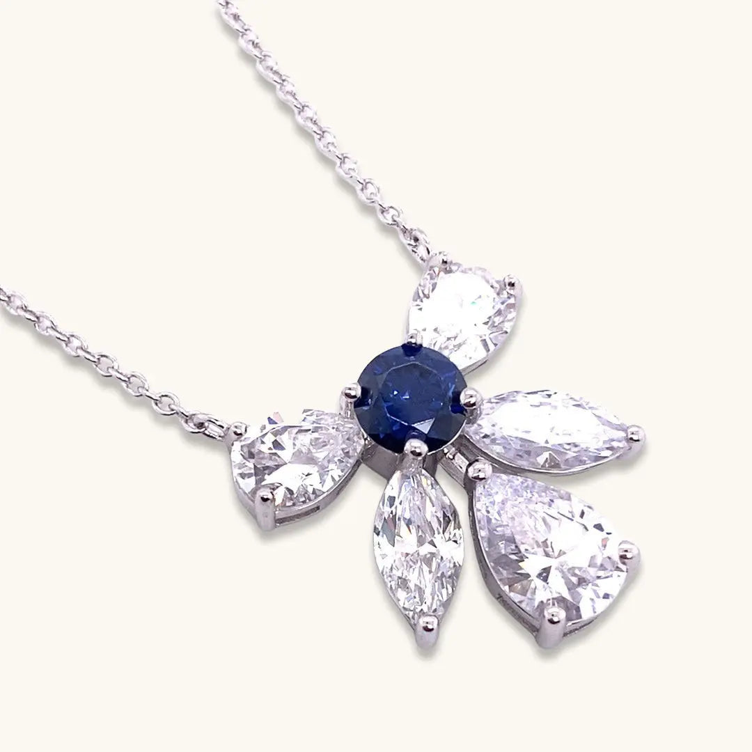 Elizabeth 61 Sapphire Necklace - Anna Zuckerman Luxury Necklaces